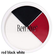 Ben Nye Large SFX Wheel Red Black and White or Clown Theme - Minifies Makeup Store