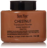 Ben Nye Classic Translucent Powder in Chestnut, a warm, deep tan colour - Minifies Makeup Store