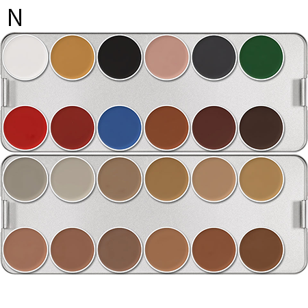 Kryolan Aquacolor 24 colour palettes