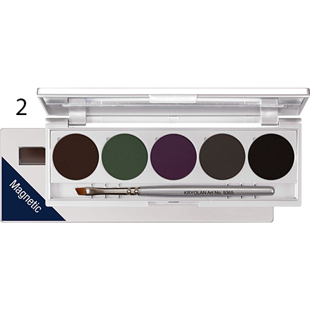 Kryolan Cake Eye Liner 5 Palettes (Magnetic)