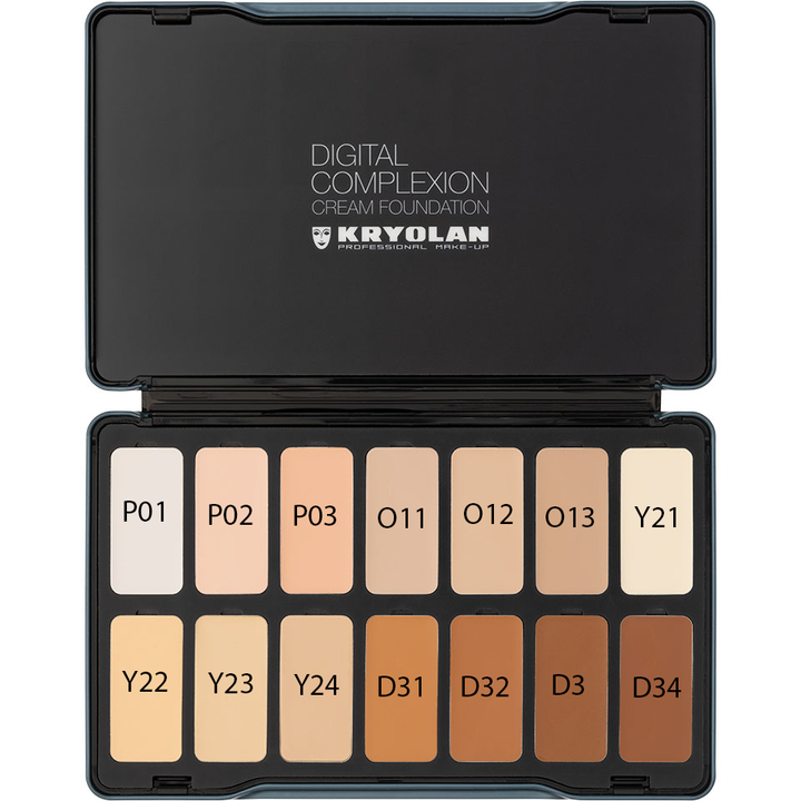 Kryolan Digital Complexion Cream Foundation Palette