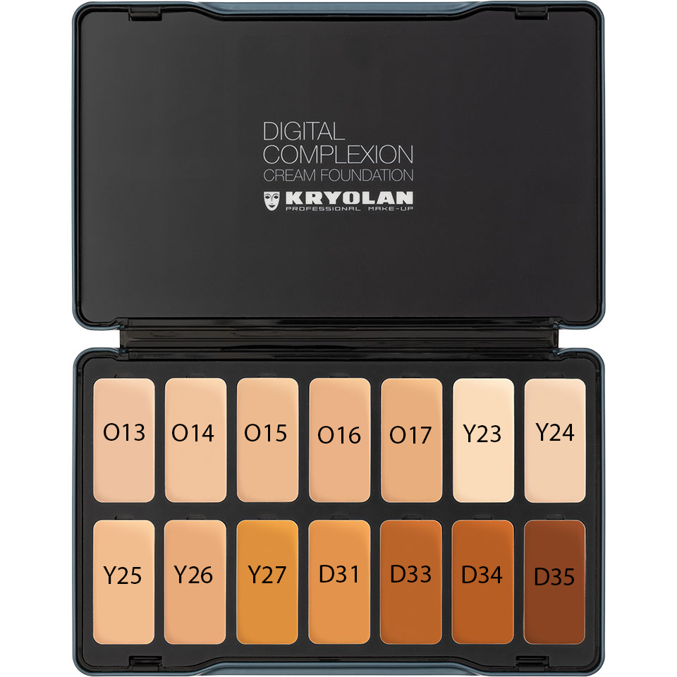 Kryolan Digital Complexion Cream Foundation Palette