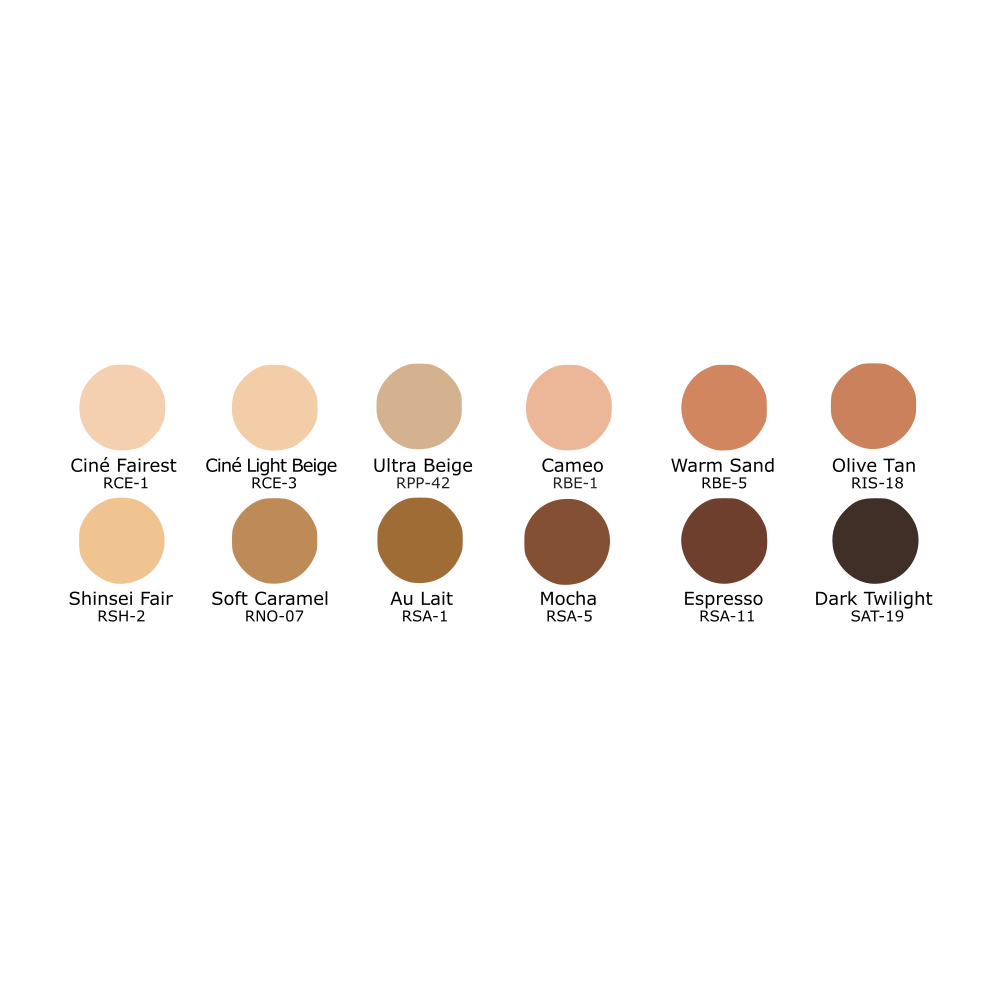 Ben Nye Matte HD 12 Foundation Palette (LFP-12)