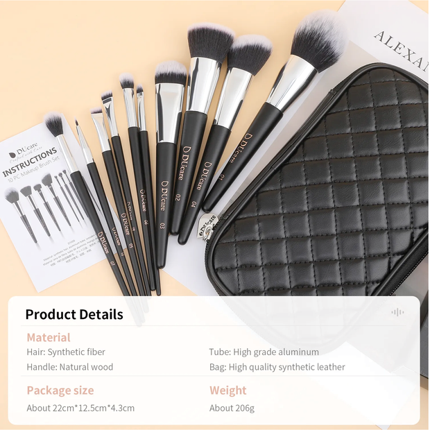 10 Piece Brush Set