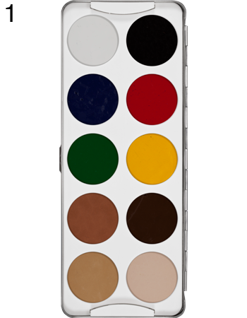 Kryolan Body Illustration Make-up 10 Palettes - Kryolan - Minifies Makeup Store