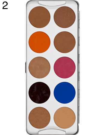 Kryolan Body Illustration Make-up 10 Palettes - Kryolan - Minifies Makeup Store