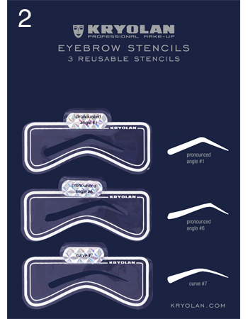 Kryolan Eyebrow Stencils - Kryolan - Minifies Makeup Store