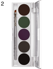 Kryolan Cake Eye Liner 5 Palettes - Kryolan - Minifies Makeup Store