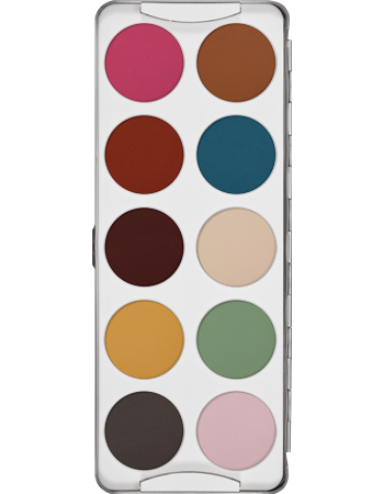 Kryolan Classic Eye Shadow 10 Colour Palette - Kryolan - Minifies Makeup Store