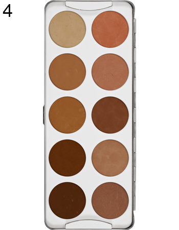 Kryolan Body Illustration Make-up 10 Palettes - Kryolan - Minifies Makeup Store