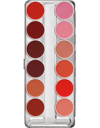 Kryolan Lip Rouge 12 Colour Palettes - Kryolan - Minifies Makeup Store