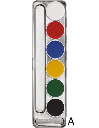 Kryolan Aquacolor 6 Colour Palettes - Kryolan - Minifies Makeup Store