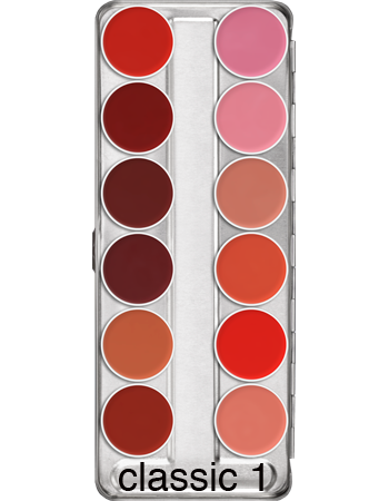 Kryolan Lip Rouge 12 Colour Palettes - Kryolan - Minifies Makeup Store