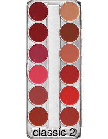 Kryolan Lip Rouge 12 Colour Palettes - Kryolan - Minifies Makeup Store