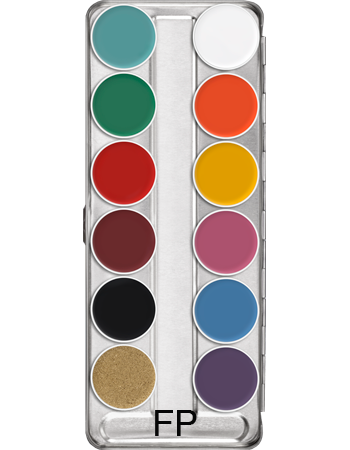 Kryolan Supracolor 12 Colour Palette - Kryolan - Minifies Makeup Store
