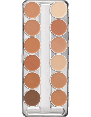 Kryolan Ultra Foundation Palettes 12 Colours - Kryolan - Minifies Makeup Store