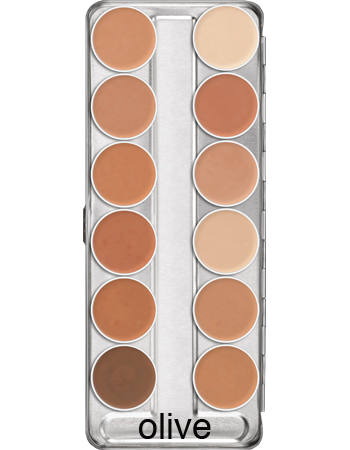 Kryolan Ultra Foundation Palettes 12 Colours - Kryolan - Minifies Makeup Store