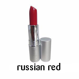 Ben Nye Lipstick in Russian Red, a deep true red hue - Minifies Makeup Store