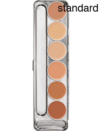 Kryolan Rubber Mask Grease Palette 6 Colours - Kryolan - Minifies Makeup Store