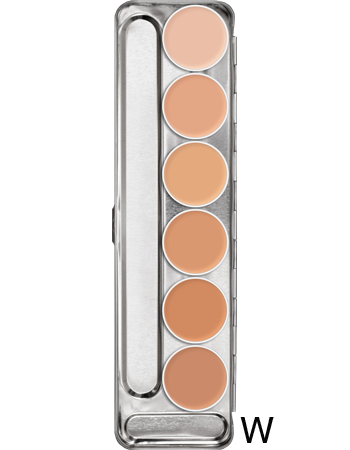 Kryolan Rubber Mask Grease Palette 6 Colours - Kryolan - Minifies Makeup Store