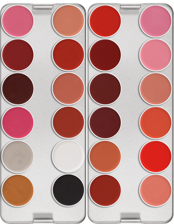 Kryolan Lip Rouge 24 Colour Palette - Kryolan - Minifies Makeup Store
