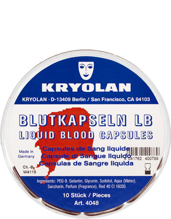 Kryolan Liquid Blood Capsules - Kryolan - Minifies Makeup Store