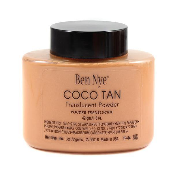 Ben Nye Classic Translucent Powder in Coco Tan, a warm tam brown shade - Minifies Makeup Store