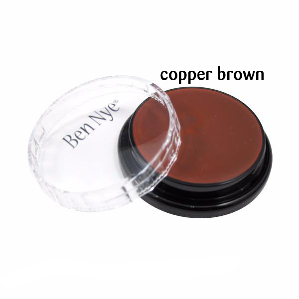 Ben Nye Creme Colours in Copper Brown, a dark red-brown colour- Minifies Makeup Store