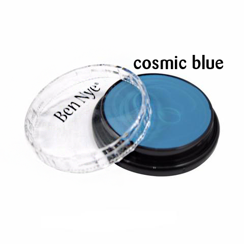 Ben Nye Creme Colours in Cosmic Blue, a vibrant  steel blue- Minifies Makeup Store
