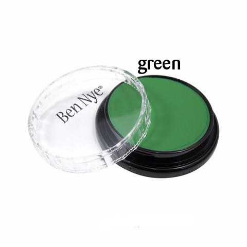 Ben Nye Creme Colours in Green, a vibrant true green shade - Minifies Makeup Store